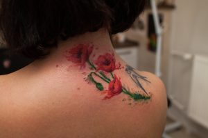 Plastyczne tatuaże - mak