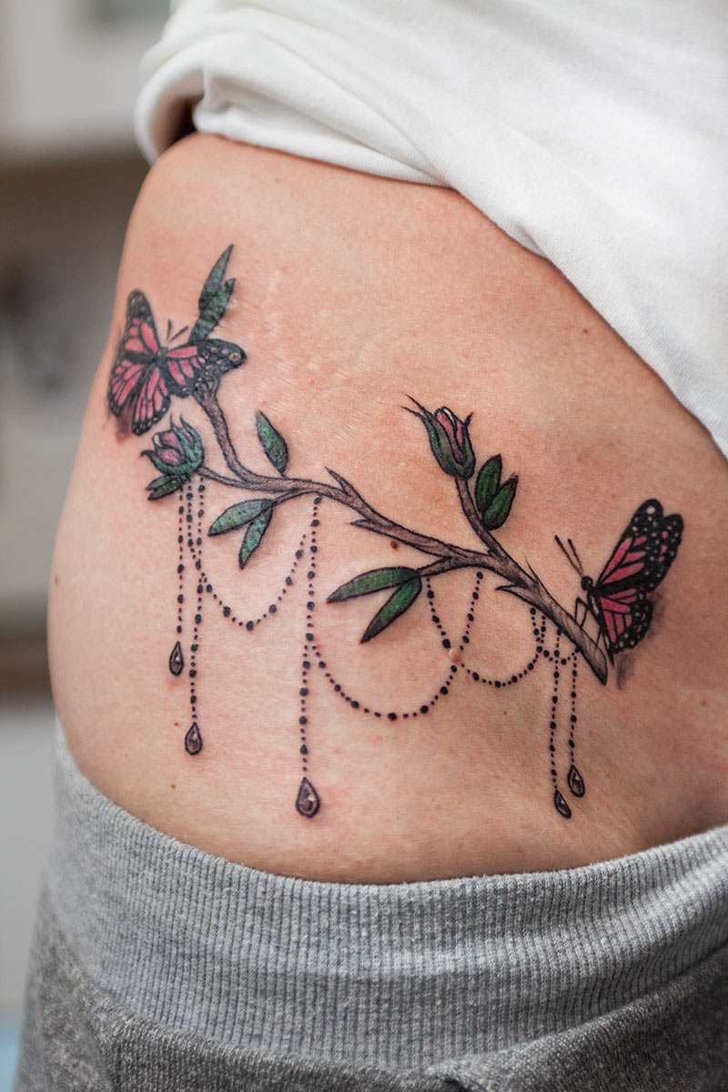 Tatuaż z motylem