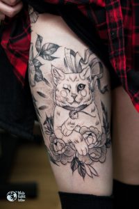 Tatuaż z kotem