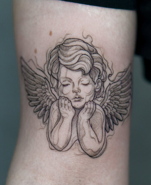 Anioł tatuaż